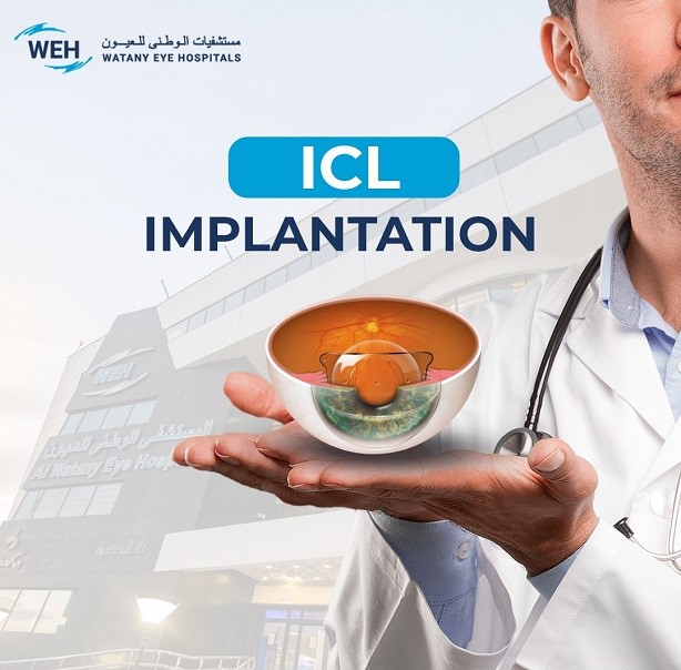 Implantation of ICL lenses